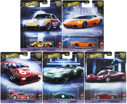 Hot Wheels Car Culture Exotic Envy Series - 2024 - FPY86-HKC80 - Set of Five (5) Cars - Premium with Real Riders