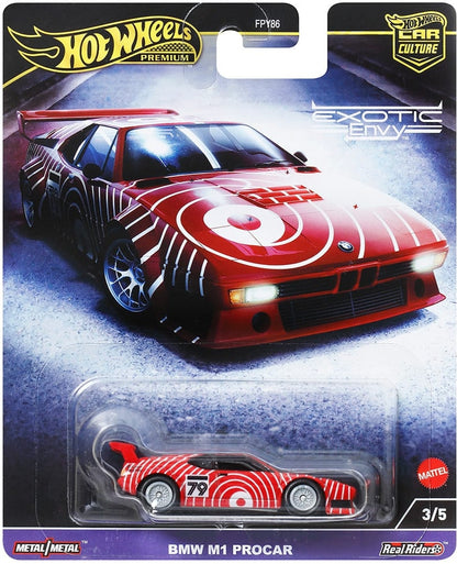 Hot Wheels Car Culture Exotic Envy Series - 2024 - FPY86-HKC80 - Set of Five (5) Cars - Premium with Real Riders