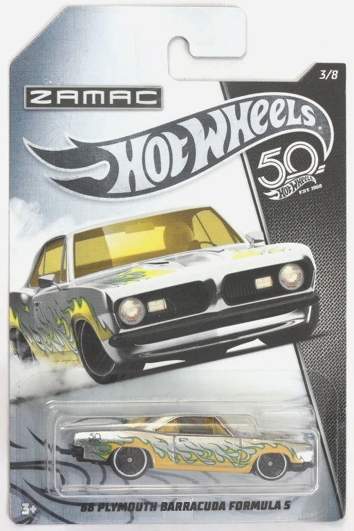 Hot Wheels 50th Anniversary ZAMAC Flames Series 2018 - FRN23-FRN24 - Full Set