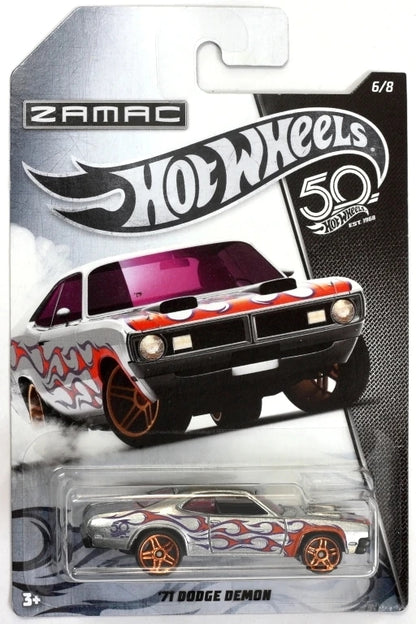 Hot Wheels 50th Anniversary ZAMAC Flames Series 2018 - FRN23-FRN24 - Full Set