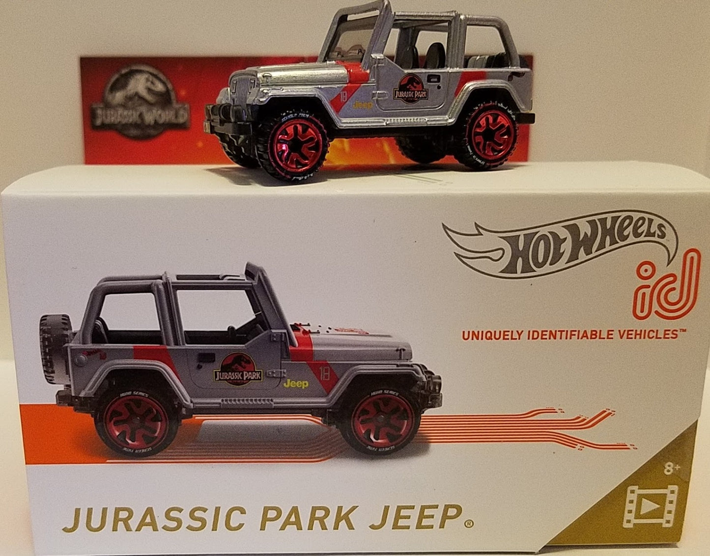 Hot Wheels id Jurassic Park Jeep HW Screen Time FXB42