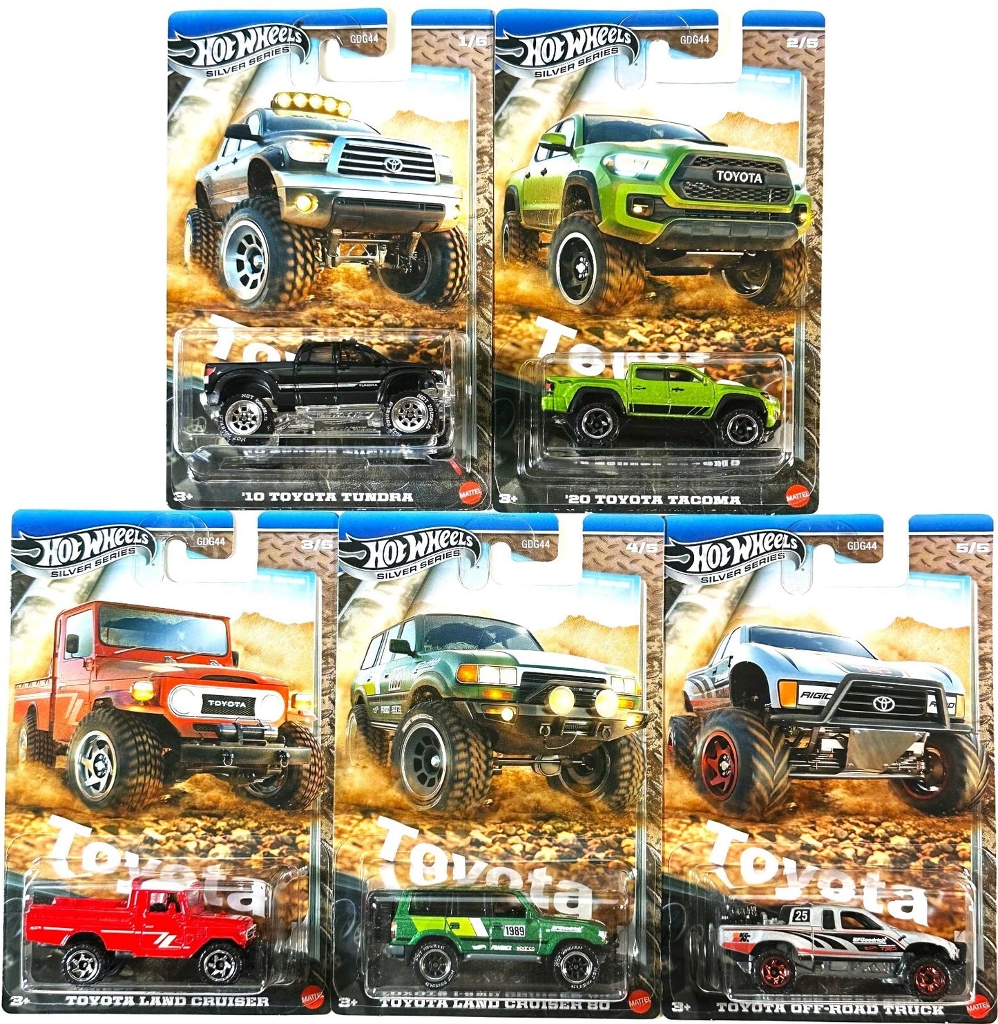 Hot Wheels Silver Series Toyota Trucks 2025 - GDG44-JCB71 - Full Set