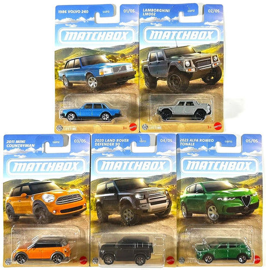 MATCHBOX American Convertibles Série GGF12-987D - Coffret de six (6) voitures - Exclusivité Walmart