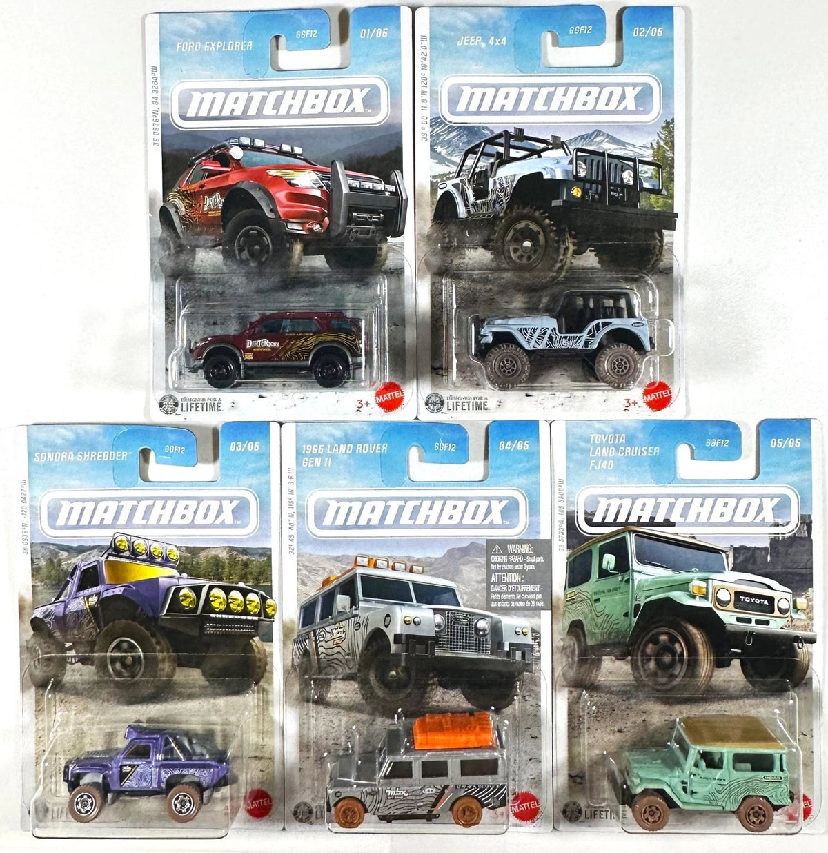 MATCHBOX American Convertibles Series GGF12-987D - Juego de seis (6) coches - Exclusivo de Walmart
