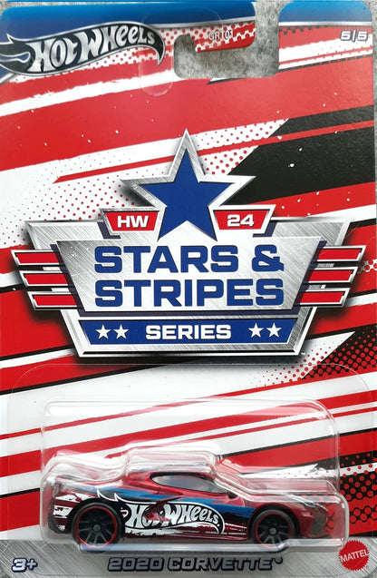 Hot Wheels Stars and Stripes Series - Walmart Exclusive - GRT01-HRW62 - Set of Five (5) Cars