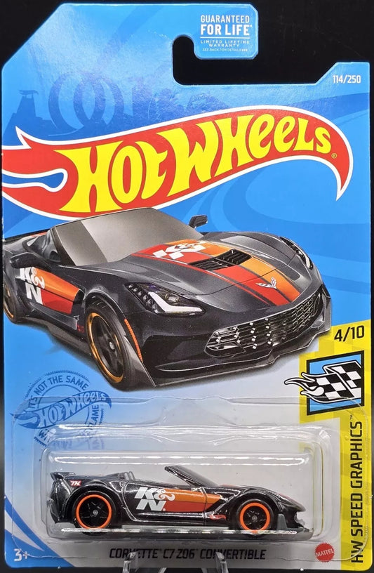 Hot Wheels Corvette C7 Z06 Convertible HW Speed Graphics GTD07 - 2021 Super Treasure Hunt