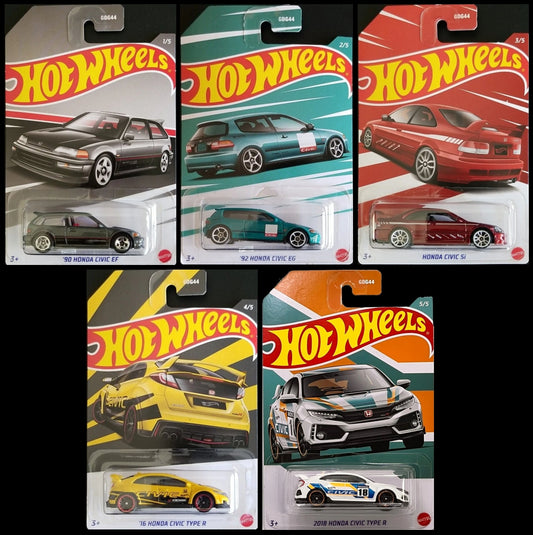 Hot Wheels Serie J-Imports 2024 - GDG44-HRT00 - Conjunto completo