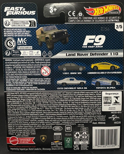 Hot Wheels Fast & Furious Land Rover Defender 110 HKD26 - Premium with Real Riders