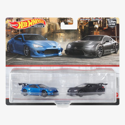 Hot Wheels Premium Car Culture 2-Pack – Lexus RC F GT3 and Pandem Subaru BRZ - HKF51