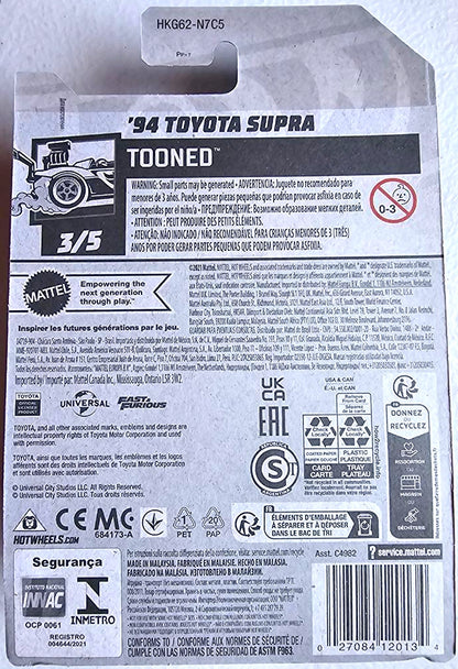 Hot Wheels '94 Toyota Supra HW Tooned HKG62 - Plus (+) a Bonus Hot Wheel