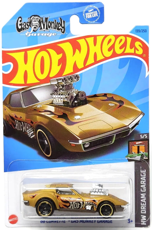 Hot Wheels '68 Corvette - Gas Monkey Garage HW Dream Garage HKH23
