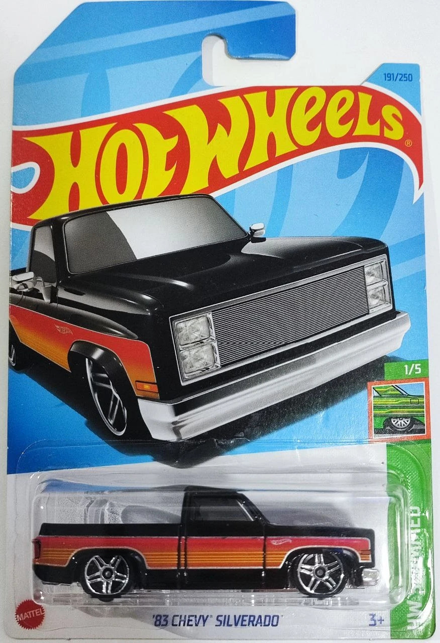 Hot Wheels '83 Chevy Silverado HW Slammed HKJ06 - Plus (+) a Bonus Hot Wheel