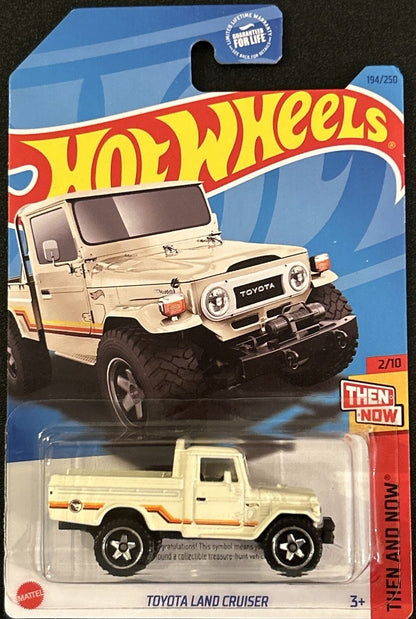 Hot Wheels Toyota Land Cruiser HW Then and Now HKL07 - Treasure Hunt - Plus (+) a Bonus Hot Wheel