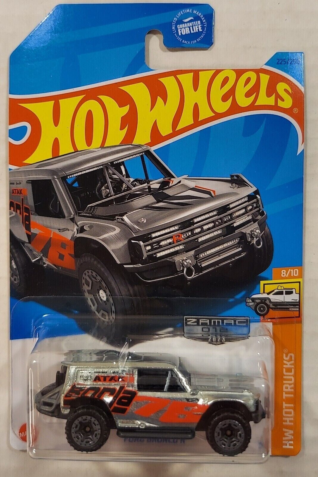 Hot Wheels Ford Bronco R HW Hot Trucks HKL34 - ZAMAC #012 - Walmart Exclusive - Plus (+) a Bonus Hot Wheel