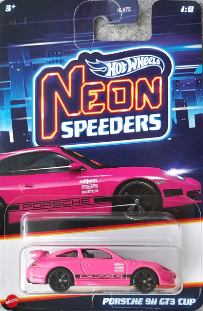 Hot Wheels Neon Speeders Series - 2024 Mix 2 - Walmart Exclusive - HLH72-HRW75 - Set of Eight (8) Cars