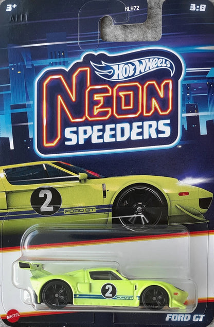 Hot Wheels Neon Speeders Series - 2024 Mix 2 - Walmart Exclusive - HLH72-HRW75 - Set of Eight (8) Cars