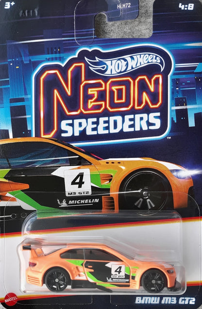 Hot Wheels Neon Speeders Series - 2024 Mix 2 - Walmart Exclusive - HLH72-HRW75 - Set of Eight (8) Cars