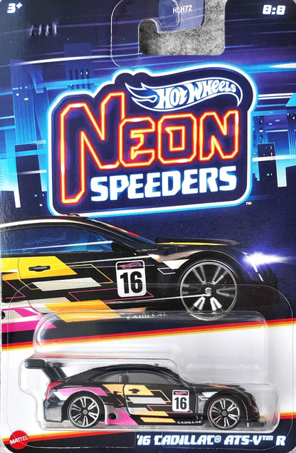 Hot Wheels Neon Speeders Series - 2024 Mix 2 - Walmart Exclusive - HLH72-HRW75 - Set of Eight (8) Cars