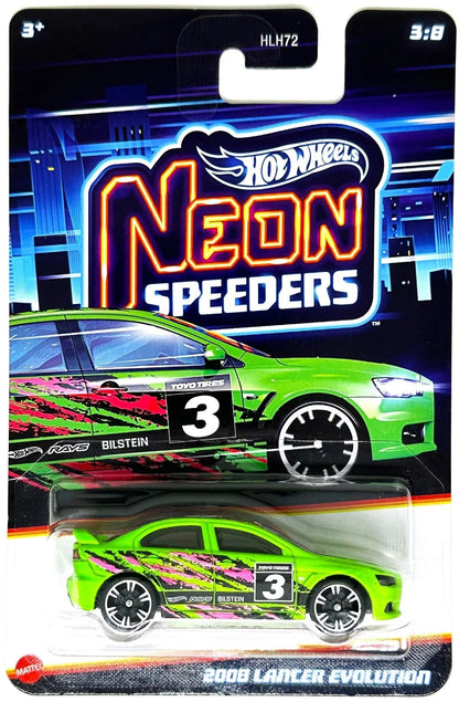 Hot Wheels Neon Speeders Series - 2024 Mix 2 - Exclusivo de Walmart - HLH72-HRW75 - Conjunto de ocho (8) autos