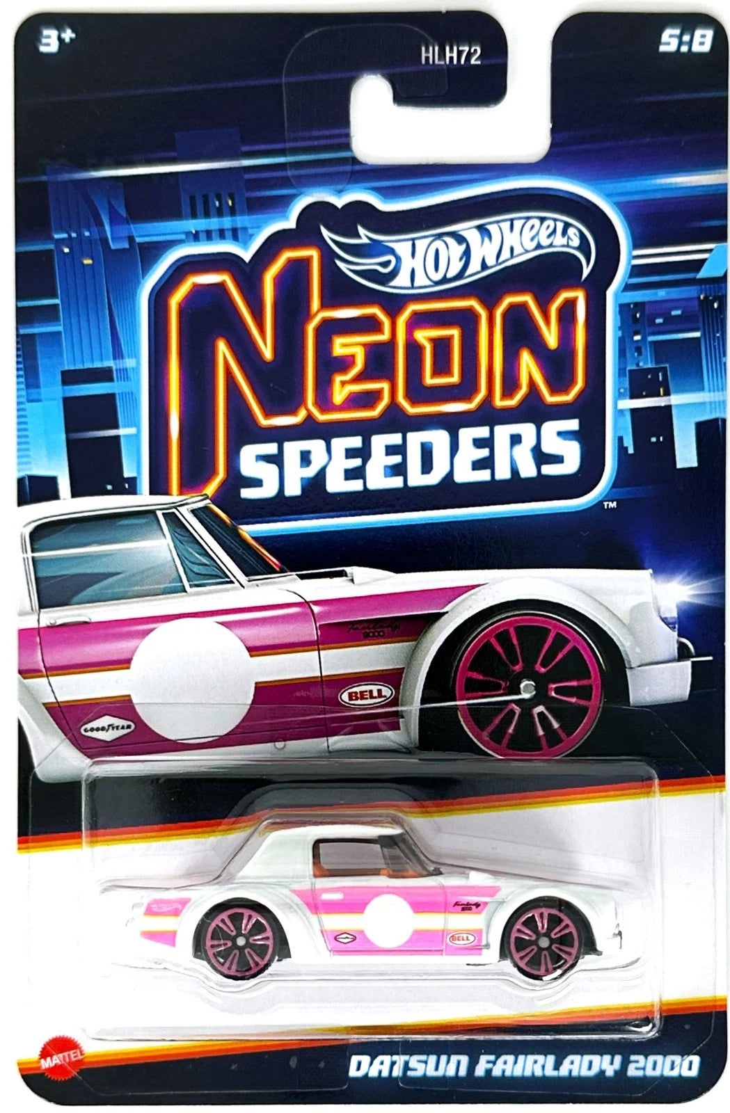 Hot Wheels Neon Speeders Series - 2024 Mix 2 - Exclusivo de Walmart - HLH72-HRW75 - Conjunto de ocho (8) autos