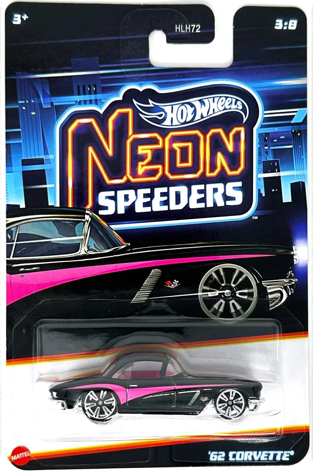 Hot Wheels Neon Speeders Series - 2024 Mix 2 - Exclusivo de Walmart - HLH72-HRW75 - Conjunto de ocho (8) autos