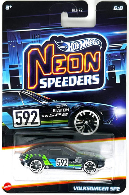 Hot Wheels Neon Speeders Series - 2024 Mix 2 - Exclusivo de Walmart - HLH72-HRW75 - Conjunto de ocho (8) autos