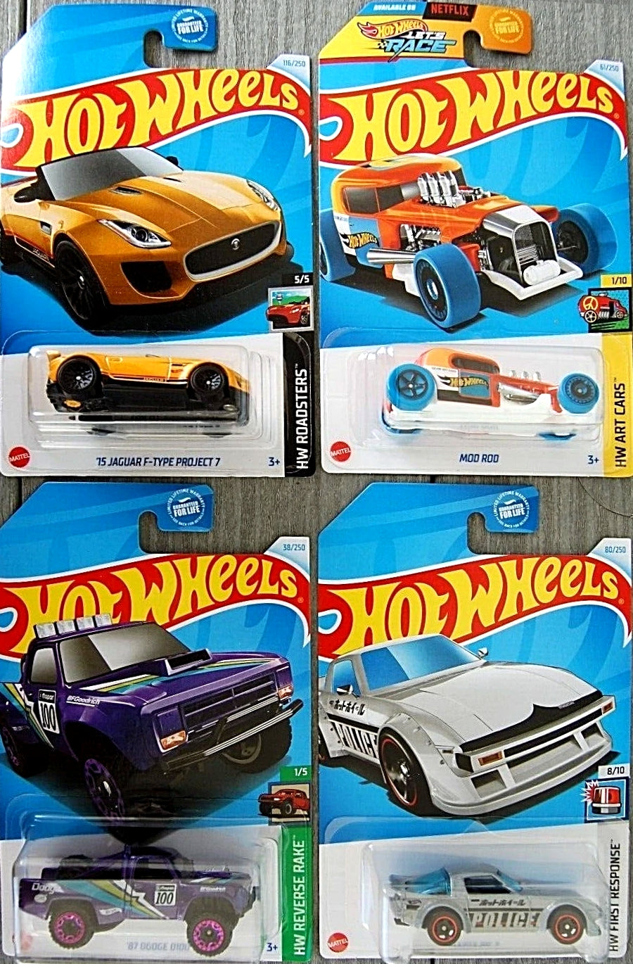 Hot Wheels Kroger - Juego de 4 exclusivo - 2024 - HTF65-HTF72