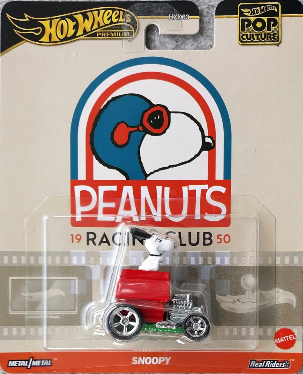 Hot Wheels Pop Culture Peanuts Snoopy HVJ42 - Premium with Real Riders - Mix 2