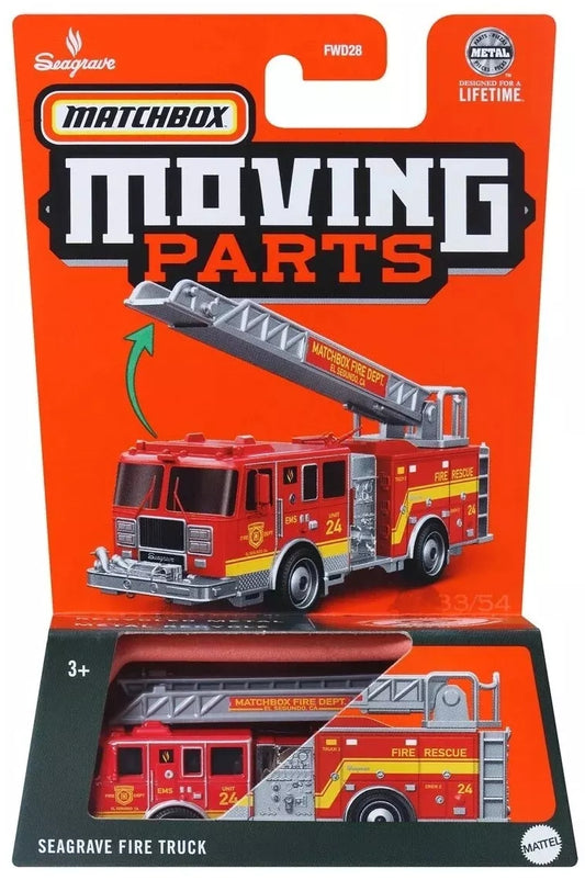 MATCHBOX Seagrave Fire Truck HVM99 - Moving Parts Series