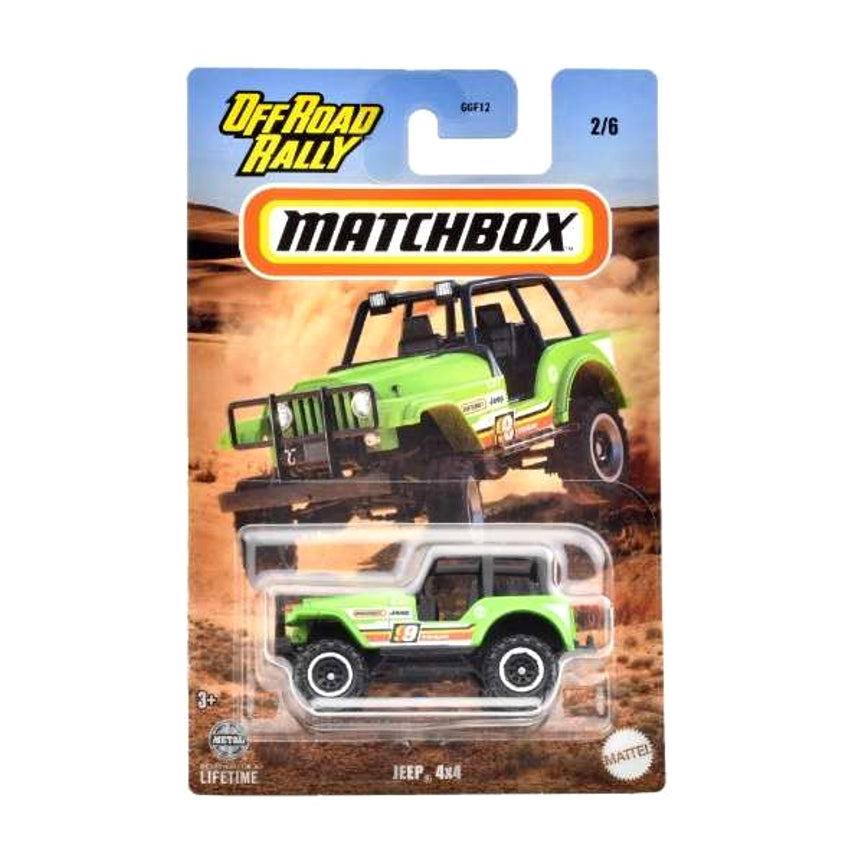 MATCHBOX Off Road Rally II Series 2024 - HVT01-GGF12 - Set of Six (6) - Walmart Exclusive