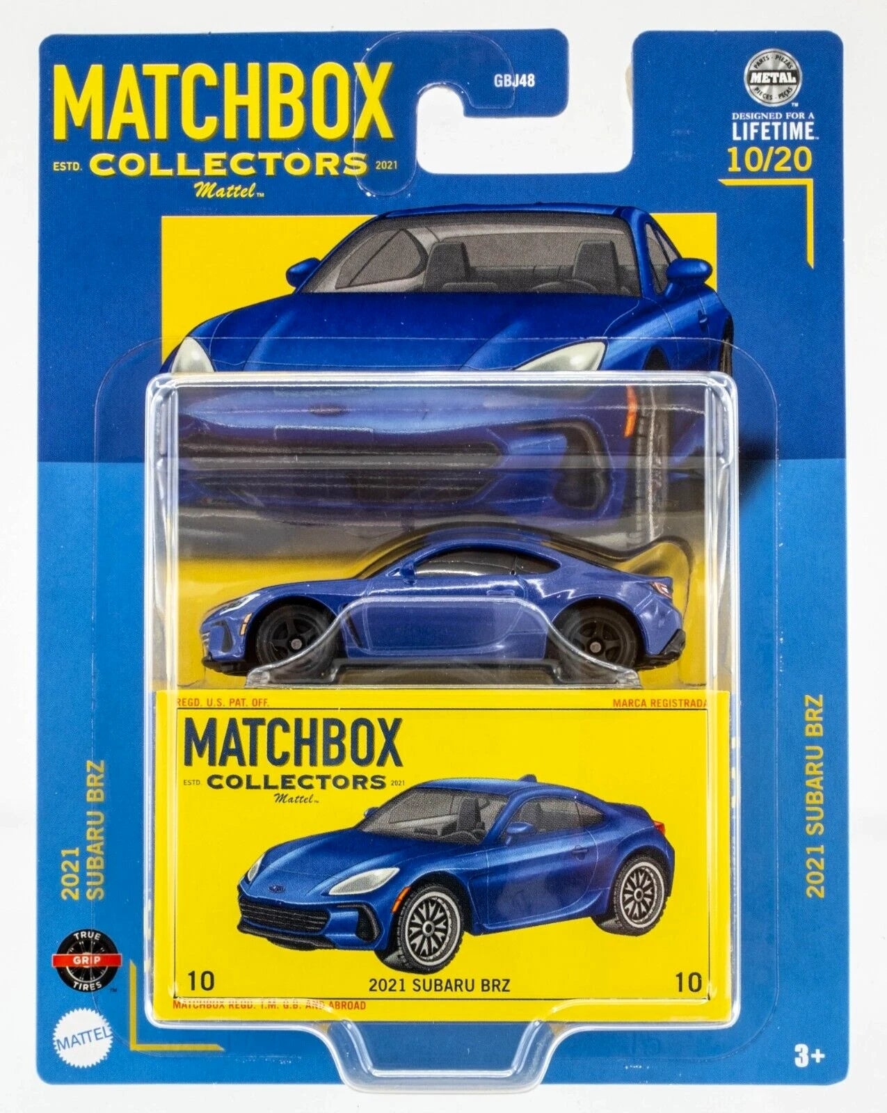 MATCHBOX Collectors 2021 Subaru BRZ HVW17  - Premium with True Grip Tires