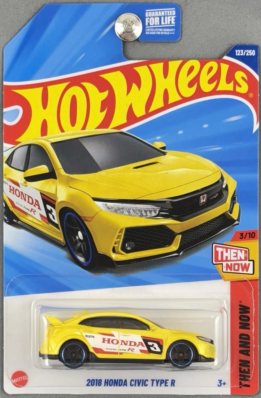 Hot Wheels 2018 Honda Civic Type R HW Then and Now HYY26 - 2025 Dollar General Exclusive
