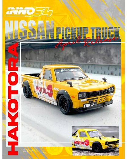 INNO64 Nissan Sunny Pick Up Truck Hakotora Motul Livery - IN64-HKT-MOTUL