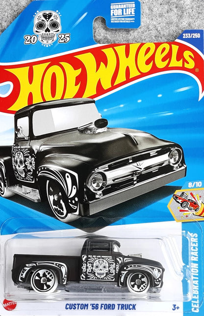 Hot Wheels Custom '56 Ford Truck HW Celebration Racers JBB43 - Day of the Dead - Halloween