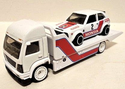 Hot Wheels Premium Team Transport #80 '73 Honda Civic Custom Aero Lift JBM36 - 2025 Mix 3