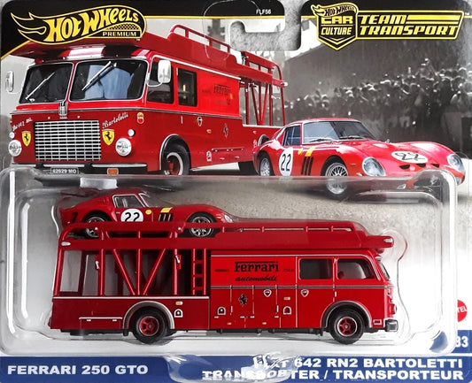 Hot Wheels Premium Team Transport #83 Ferrari 250 GTO and Fiat 642 RN2 Bartoletti Transporter JBM37 - 2025 Mix 4