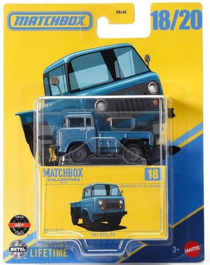 Jeep Wrangler JL HVW24 de colección MATCHBOX '18 - Premium con neumáticos True Grip