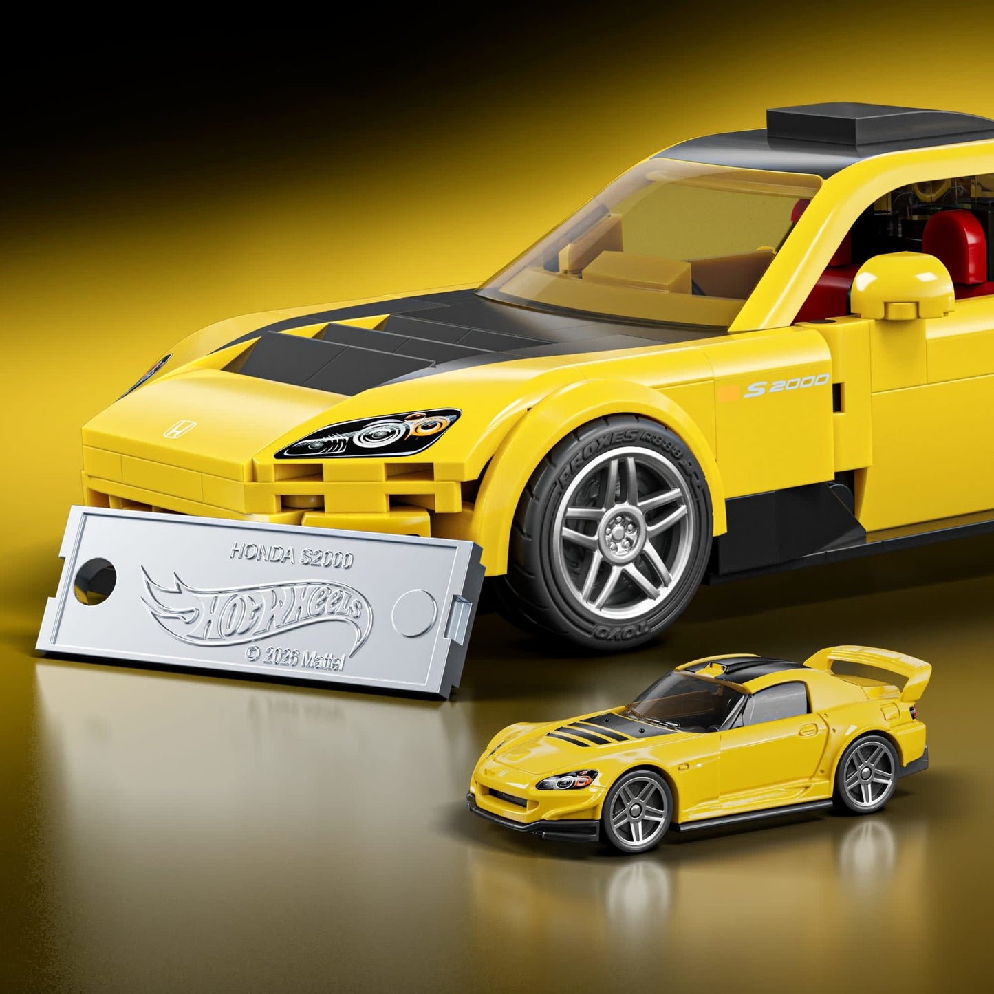 Mattel Brick Shop Hot Wheels ’07 Honda S2000 Building Set JFR88