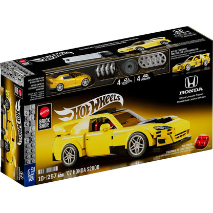 Mattel Brick Shop Hot Wheels ’07 Honda S2000 Building Set JFR88