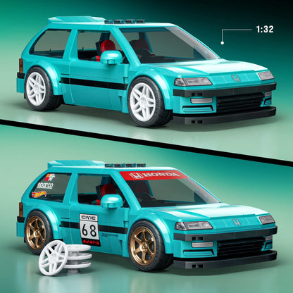Mattel Brick Shop Hot Wheels Custom ’90 Honda Civic EF Building Set JHF62