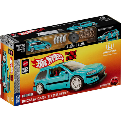 Mattel Brick Shop Hot Wheels Custom ’90 Honda Civic EF Building Set JHF62