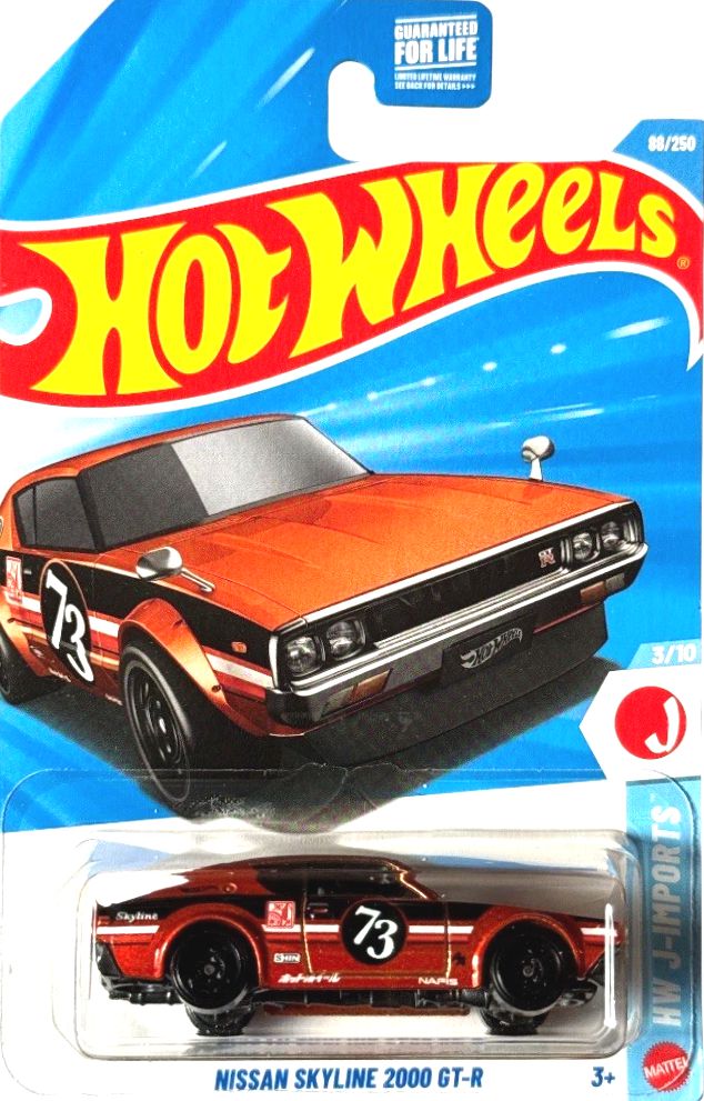Hot Wheels Nissan Skyline 2000 GT-R JJJ50