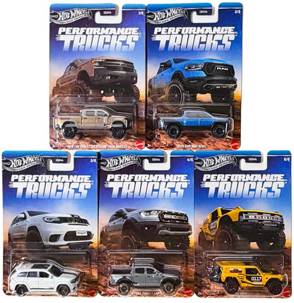 Hot Wheels Mud Runners Off-Road Series 2023 - GDG44-HLK20 - Conjunto completo