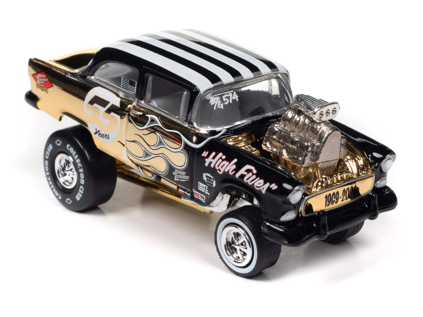 Johnny Lightning 1955 Chevy Bel Air Zinger (AW Exclusive) - JLCC011 - Limited Edition - Gasser