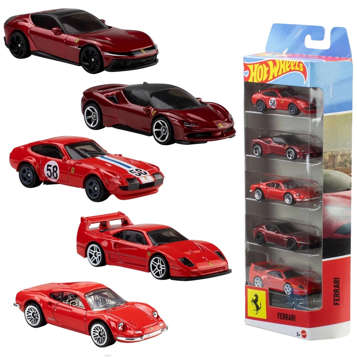 Hot Wheels Ferrari 5-Pack 2026 JLN12