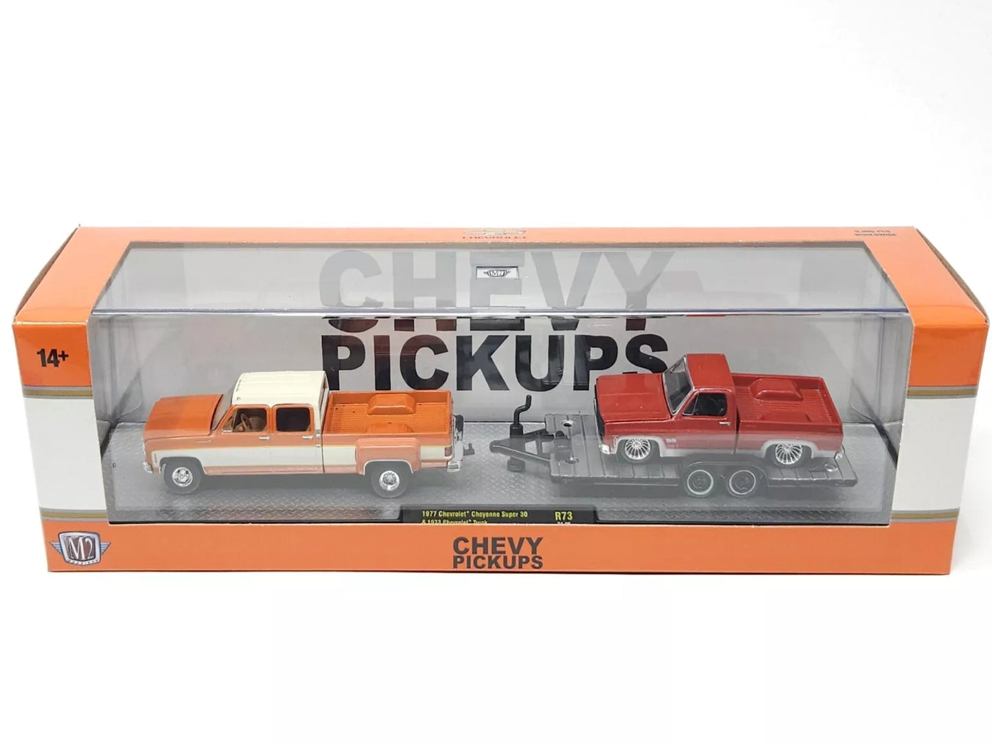 M2 Machines 1977 Chevrolet Cheyenne Super 30 and 1973 Chevrolet Truck R73 24-06