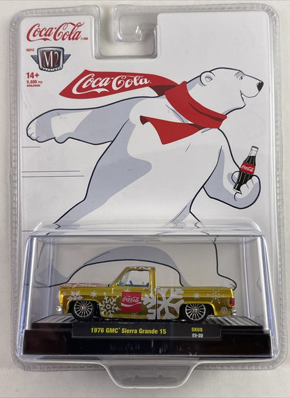 M2 Machines 1976 GMC Sierra Grande 15 2023 Walmart Coca-Cola Exclusive - 1:64 Scale - SK08 23-20