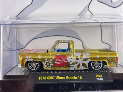 M2 Machines 1976 GMC Sierra Grande 15 2023 Walmart Coca-Cola Exclusive - 1:64 Scale - SK08 23-20