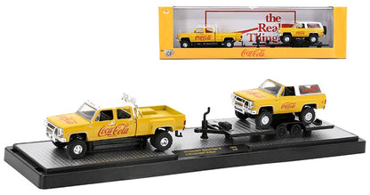 M2 Machines Coca-Cola - 1972 Chevrolet Cheyenne Super 30 and 1973 Chevrolet K5 Blazer TW28 23-07