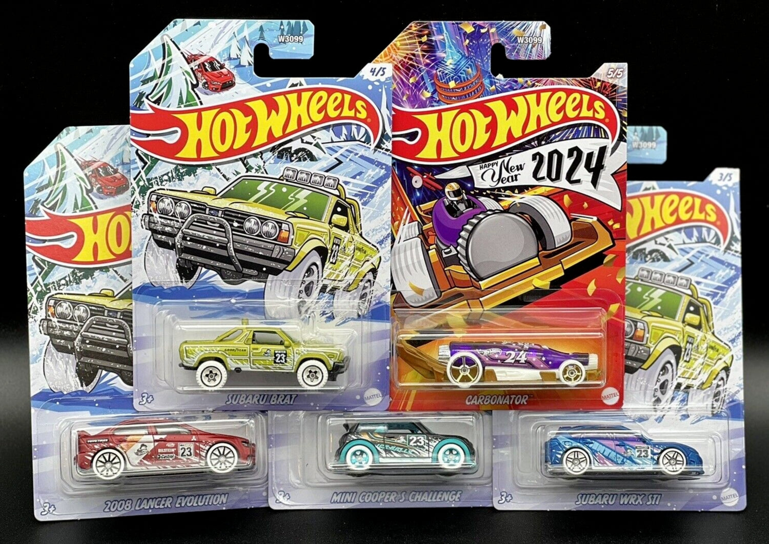 Hot Wheels 2023 Winter Series Collection - W3099-2023 - Full Set - Plu ...